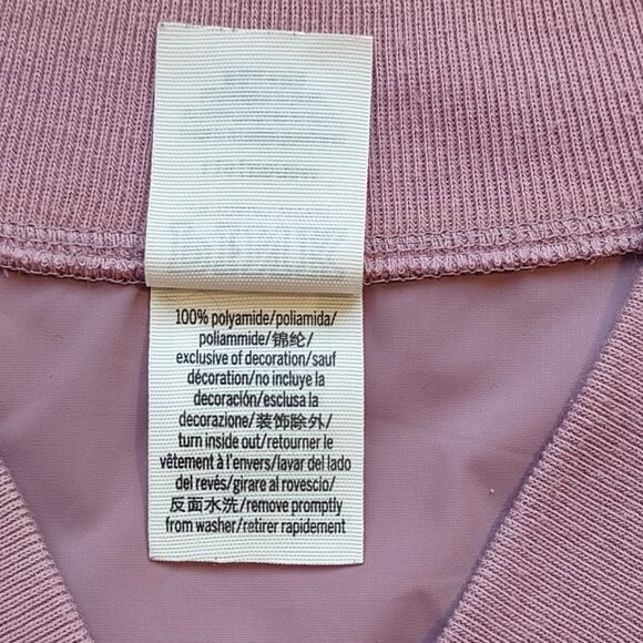 PINK Victoria Secret Full Zip Windbreaker Jacket Mauve Retro Women's Size Large - Picture 7 of 7